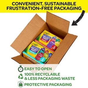 Crayola Washable Kids Paint Set (12ct), Classic and Glitter Paint for Kids, Arts & Crafts Supplies, Easter Basket Essentials, Toddler Painting Kit, 3+ [Amazon Exclusive] - Image 5