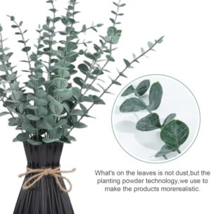 24pcs Eucalyptus Stems Artificial Eucalyptus Stems with Leaves Fake Greenery Branches Fake Flowers for Wedding Bouquets, Floral Centerpieces, Home/Office/Christmas Decor - Image 7