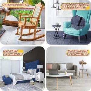 Felt Furniture Pads, Non Slip Self Adhesive Cuttable Felt Tape Black Heavy Duty Felt Strip Roll for Protecting Hardwood Floors Chair Wall Protector (40 x 5 x 0.12 Inch) - Image 7