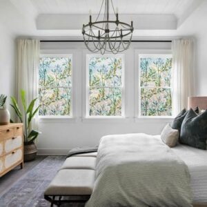 Finnez Window Privacy Film Window Film 3D No Glue Glass Sticker for Glass Door Home and Office Heat Control Anti UV 23.6 Inch x 13.1 Feet - Image 3