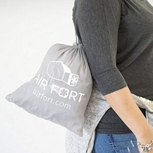 The Original Patented AirFort - Build A Fort in 30 Seconds, Inflatable Fort for Kids, Play Tent for 3-12 Years, A Playhouse Where Imagination Runs Wild, Fan not Included (Mod About Gray) - Image 9