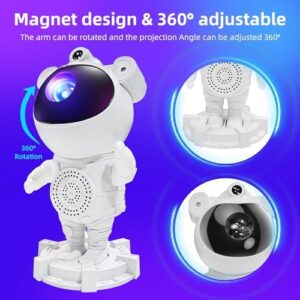 Astronaut Galaxy Projector - Star Projector, Bluetooth Speaker, White Noise, Star and Moon Galaxy Lights for Bedroom with Timer and remote, Nebula Night Light 360° Adjustable, Starry galaxiy projecter - Image 3