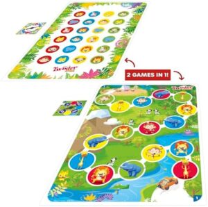 Hasbro Gaming Twister Junior Game, Animal Adventure 2-Sided Mat, 2 Games in 1, Party Game for Kids Ages 3 and Up and 2-4 Players (Amazon Exclusive) - Image 15