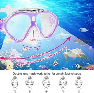 Gintenco Kids Snorkel Set, Diving Mask for Children as Unisex Kids Swimming Goggles, Anti-Fog Diving Mask and Dry Top Snorkel Combo Set for Junior and Youth - Image 7