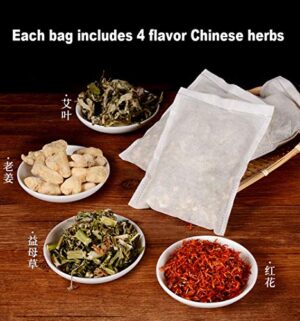 Foot Bath Herb, Foot Soak Herbal Chinese Medicine for Foot Reflexology Herbs 31oz 中药泡脚足浴包 真材实料 老姜 红花 艾草 益母草 900g - Image 3