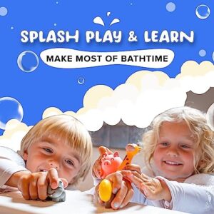 SplashEZ Mold Free Bath Toys for Babies & Toddlers, Animals No Hole Bath Toys for Kids, Toddler Gift, No Mold Bathtub Water Set for Kids, Pool, BPA-Free, Safe, Fun, Infant Ages 1 3 6 12 18 Months - Image 8