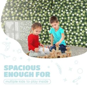 Skywin Air Tent Fort Playhouse for Kids - Inflatable Kids Fort Sets Up and Stores Away in Seconds (Fan NOT Included) (Camo) - Image 4