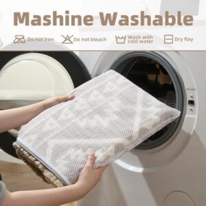 PADOOR-Waffle Bath Mat-Super Absorbent Bath Mats for Bathroom, Machine Washable Non Slip Bathroom Rug with Tassels, Soft Bath Mat for Laundry Room, Bedroom, Brown & Cream 24"x36", 2'x 3' - Image 6