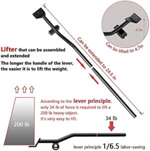 ONEON Furniture Mover with Wheels & Furniture Lifter Set, 360° Rotation Wheels Furniture Dolly, 660 Lbs Capacity, for Moving Heavy Furniture, Refrigerator, Sofa, Cabinet - Image 3