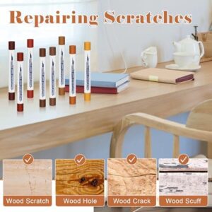 24PCS Furniture Repair Kit Wood Markers, Colorful Wood Filler Stick Floor Scratch Kits, Wooden Repair Wax Crayons Wax Sticks for Repairing Scratches - Image 6