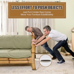 Furniture Sliders, 8 Pcs 3 1/2'' Furniture Sliders Pads for Hardwood Floors, Chair Legs Floors Protectors, Reusable Round Glides Glider, Heavy Duty Furniture Movers Sliders - Image 4