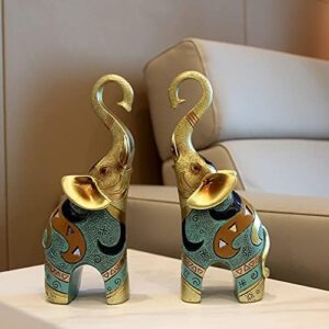 Gold Elephant Statue and Small Figurine for Home Decor - Image 8