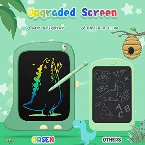 ORSEN 8.5 Inch LCD Doodle Board Tablet Toy - Green Dinosaur Drawing Pad for Kids 2-6 Years Old - Christmas and Birthday Gifts - Image 3