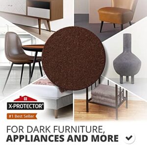 Felt Furniture Pads X-PROTECTOR - 10 Pack Premium 8”x6” Heavy Duty 1/5” Felt Sheets! Cut Furniture Felt Pads for Furniture Feet You Need – Best Furniture Pads for Hardwood Floors! Brown - Image 2