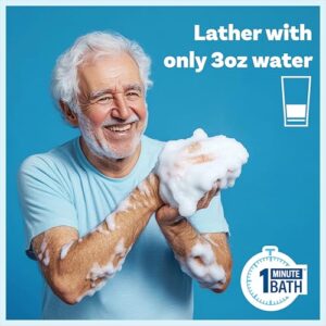 Scrubzz Disposable Rinse Free Bathing Wipes - 25 Pack - All-in-1 Single Use Shower Wipes, Simply Dampen, Lather, and Dry Without Shampoo or Rinsing - Image 4