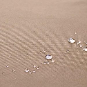 ULTCOVER Rectangular Patio Heavy Duty Table Cover - 600D Tough Canvas Waterproof Outdoor Dining Table and Chairs General Purpose Furniture Cover Size 111L x 74W x 28H inch - Image 7