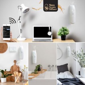 Pack of Two Plug in Wall Waterless Diffuser for Essential Oils Coverage Up to 500 SqFt 100 ml Nanotechnology Smart Bluetooth App Control Scent Air Machine for Home and Office Ideal for Aromatherapy. - Image 7