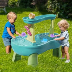 Small Soft Bath Toys for Toddlers 1-3 - Super Easy to Clean Water Table Toys Baby Tub Swimming Pool Toy Fun Tactile Training Newborn Gifts, 3Packs (Blue) - Image 3