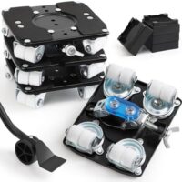 Urvoix Furniture Dolly, Furniture Movers with Wheels 360° Rotating & Lockable, Furniture Lifter Tool Set with Carbon Steel Panel Maximum Load 2000LBS, Easily Move Appliances, Equipment
