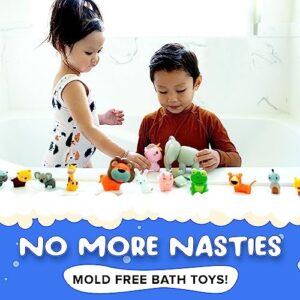 SplashEZ Mold Free Bath Toys for Babies & Toddlers, Animals No Hole Bath Toys for Kids, Toddler Gift, No Mold Bathtub Water Set for Kids, Pool, BPA-Free, Safe, Fun, Infant Ages 1 3 6 12 18 Months - Image 2