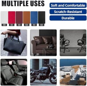 Faux Leather Fabric,54"x180" Thick Durable Synthetic Upholstery Leather Vinyl, Soft Smooth Waterproof, Durable,Replacement Renovate for Wallets, DIY Projects, Furniture, Car Seats 5 Yards-White - Image 6