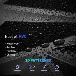 Art3dwallpanels 33 Pack 3D Wall Panel Diamond for Interior Wall Décor, PVC Flower Textured Wall Panels for Living Room Lobby Bedroom Hotel Office, Black, 12''x12'' Cover 32.Sq.Ft. - Image 3