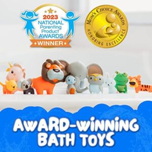 SplashEZ Mold Free Bath Toys for Babies & Toddlers, Animals No Hole Bath Toys for Kids, Toddler Gift, No Mold Bathtub Water Set for Kids, Pool, BPA-Free, Safe, Fun, Infant Ages 1 3 6 12 18 Months - Image 5
