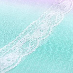 XiDi Blackout Curtains for 84 inches Long, Girls Bedroom Decro, Window Ombre Curtains 2 Panel Sets, Kids Room Unicorn Princess Theme Home Decor Colorful Rainbow Design Pink/Purple/Green - Image 8