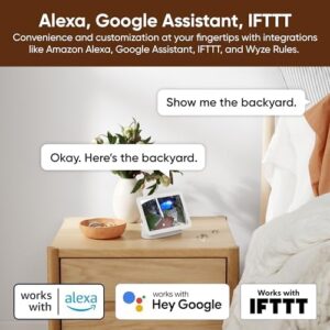 WYZE Cam v4, 2.5K HD WiFi Smart Home Security Camera, Indoor/Outdoor, Pet/Baby Monitor, Motion Activated Spotlight/Siren, Color Night Vision, 2-Way Audio, Works with Alexa & Google, Wired, Grey - Image 11