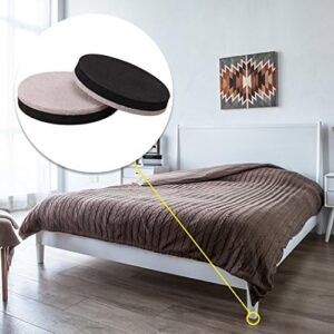 24 PCS 2.5" Felt Furniture Movers Sliders for Hardwood Floors, Reusable Felt Furniture Moving Pads, Sliders for Moving Heavy Sofa Couch Fridge, Furniture Glides Easily and Quickly (Beige, Round) - Image 4