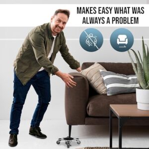 Heavy-Duty Furniture Moving Set with Lifter Tool - 6000lbs Capacity, 360° Rotating Wheels for Sofas, Refrigerators, and More - Image 7