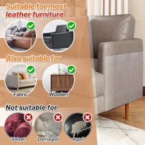 Cat Scratch Furniture Protector - 3 Sizes Sticky Tapes Specially Designed for Leather Furniture, Anti-Scratch Couch Protector, No Pins, 12 Pack - Image 4
