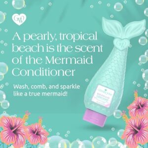 Glimmer Wish Mermaid Kids Conditioner, Paraben and Sulfate Free Conditioner for Strong and Smooth Hair, Kids Hair Care, Tropical Beach Scent, 12 Fl Oz - Image 4