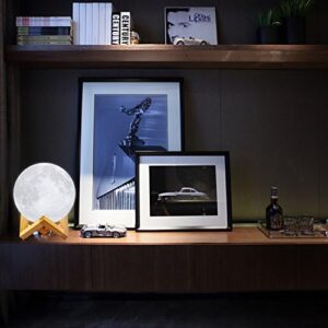 LOGROTATE Moon Lamp, 16 Colors LED Night Light for Kids 3D Printing Moon Light with Stand& Remote/Touch Control & Timing, Moon Light Lamp for Kid Friend Birthday Gifts, Room Decor (Diameter 4.8 INCH) - Image 6