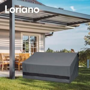 loriano Patio Furniture Covers, 3-Seater 100% Waterproof for Loveseat Couch Outdoor Sofa, Heavy Duty 600D Oxford Fabric, Premium PVC Coating for Sun Fade Resistance, 79" W x 37" D x 35" H - Image 7