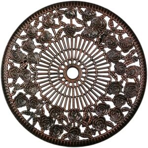 Oakland Living 3-Piece Rose Bistro Set with 23.5-Inch Cast aluminum Top Table - Image 3