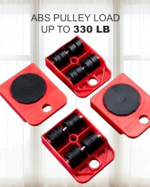 Furniture Lift Mover Tool Set, All-in-One Heavy-Duty Furniture Mover Kit - 4-Wheel Dolly with 330Lbs Capacity Lifters for Appliances and Large Furniture, Furniture Movers Sliders Appliance Movers - Image 3