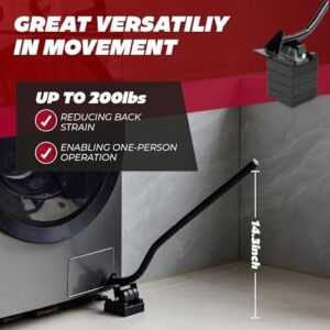 Furniture Movers with 3 Wheels & Lifter Set - 360° Rotation, Supports 2650 lbs - Includes 4 Dollies, Pry Bar, Non-Slip Pads, & Storage Bag - Image 6