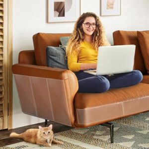 Cat Scratch Furniture Protector - 3 Sizes Sticky Tapes Specially Designed for Leather Furniture, Anti-Scratch Couch Protector, No Pins, 12 Pack - Image 7