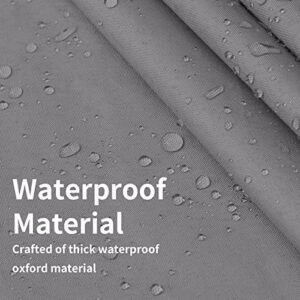 Easy-Going Waterproof Patio Cushion Covers 24x24x4 inch 4 Pack Replacement Non-Slip Outdoor Seat Cushion Slipcover with Zipper. Gray - Image 5