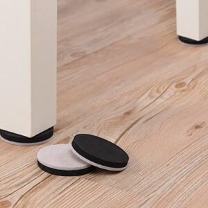 24 PCS 2.5" Felt Furniture Movers Sliders for Hardwood Floors, Reusable Felt Furniture Moving Pads, Sliders for Moving Heavy Sofa Couch Fridge, Furniture Glides Easily and Quickly (Beige, Round) - Image 3