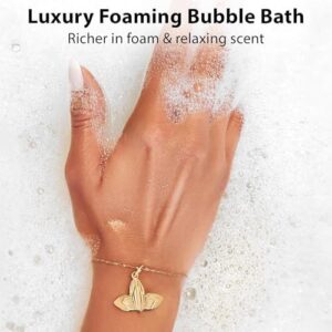 Magnesium Bubble Bath Rose Jasmine Vanilla Long Lasting Foam for Sore Muscles Epsom Salt Moisturizing Relaxing Stress Relief Spa Gift for Women - Image 5