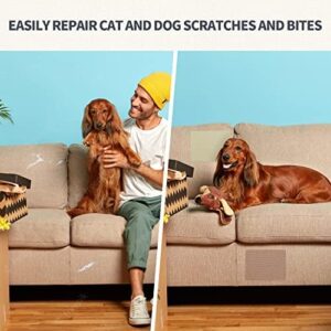 KING MOUNTAIN Canvas Repair Patch 9 x11 Inch 4 Pcs Self-Adhesive Waterproof Fabric Patch for Sofas, Tents, Furniture,Tote Bags, Car Seats (Khaki) - Image 7