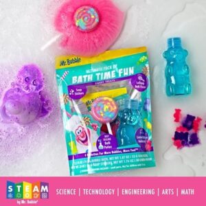 Mr. Bubble Ultimate Pack of Bath Time Fun 4 Favorites, Bath Potion, Bath Bomb, Soap Stickers, Bubble Bath (Pack of 2) - Image 5