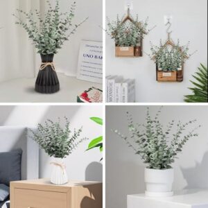 24pcs Eucalyptus Stems Artificial Eucalyptus Stems with Leaves Fake Greenery Branches Fake Flowers for Wedding Bouquets, Floral Centerpieces, Home/Office/Christmas Decor - Image 4