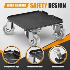Furniture Dolly,Furniture Mover Pro Set,Furniture Lifter with 5 360° Rotatable Rubber Universal Wheels,Carbon Steel Panel Furniture Movers,Maximum Load 2000LBS. - Image 4