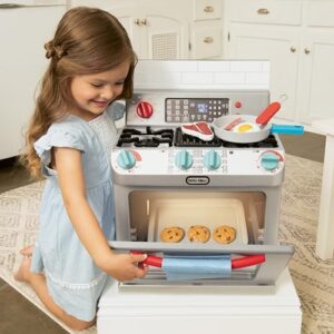 Little Tikes First Oven Realistic Pretend Play Appliance for Kids, Play Kitchen with 11 Accessories and Realistic Cooking Sounds, Unique Toy Multi-Color, Ages 2+ - Image 5