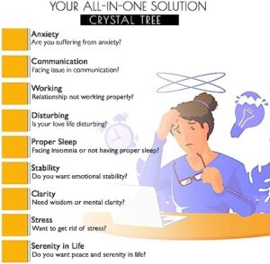 7 Chakra Crystal Tree For Positive Energy - Birthday Gifts For Women, House Warming Gifts New Home, Chakra Tree - Tree Of Life Decor, Chakra Decor, Office Decor For Women, Reiki Gifts, Spiritual Gifts - Image 3