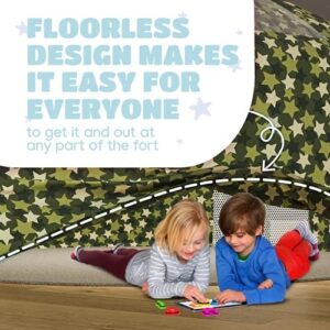 Skywin Air Tent Fort Playhouse for Kids - Inflatable Kids Fort Sets Up and Stores Away in Seconds (Fan NOT Included) (Camo) - Image 5