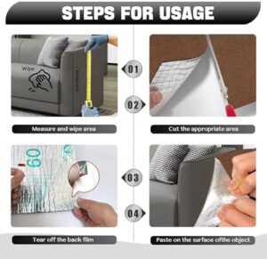 Cat Scratch Couch Furniture Protector, Adhesive Cat Scratch Pad Deterrent for Furniture, DIY Climbing Cat Scratcher Couch Protector from Cat Claws Scratching Mat for Indoor (Brown,78.7x15.8Inch) - Image 4